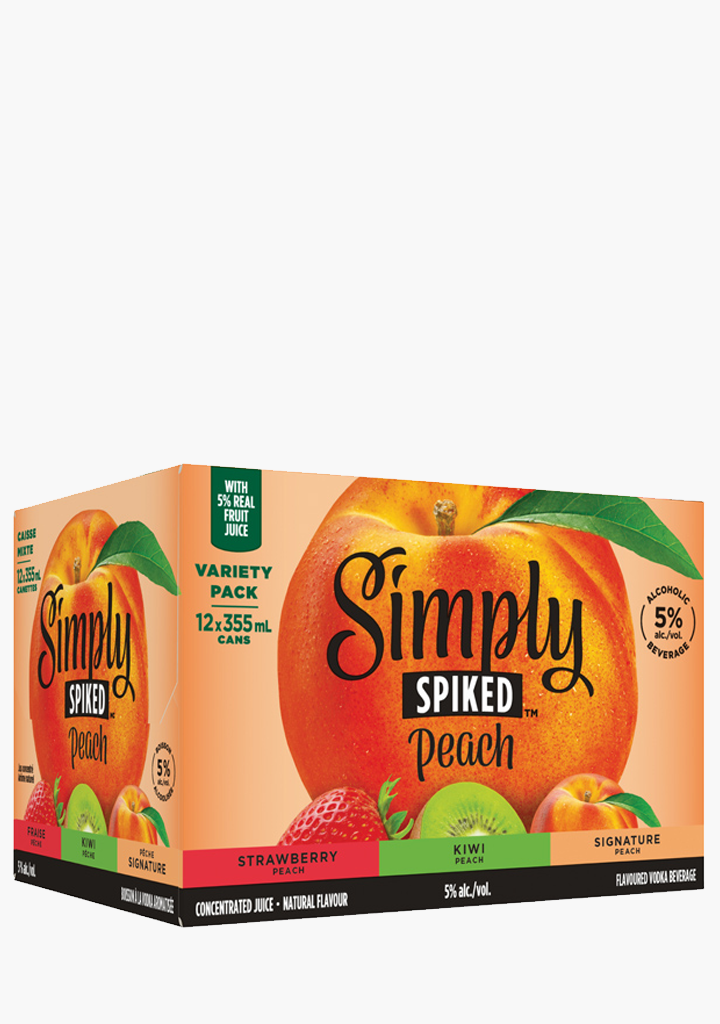 Simply Spiked Peach Mix Pack - 12x355ml – Willow Park Wines & Spirits