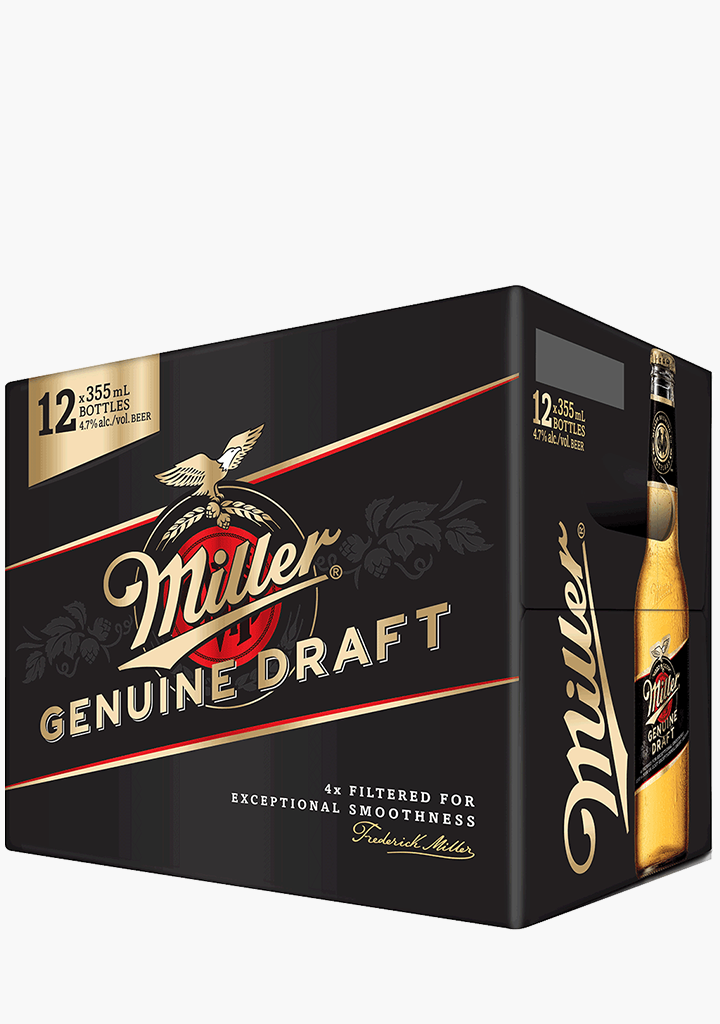 Miller Genuine Draft - 12 X 355ml – Willow Park Wines & Spirits