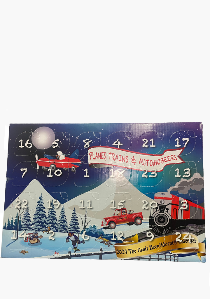 2024 Craft Beer Advent Calendar; 'Planes, Trains & Automobeers